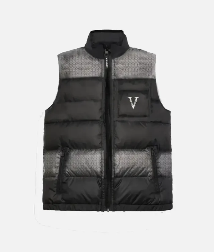Vrunk Ruche Sleeveless Down Vest